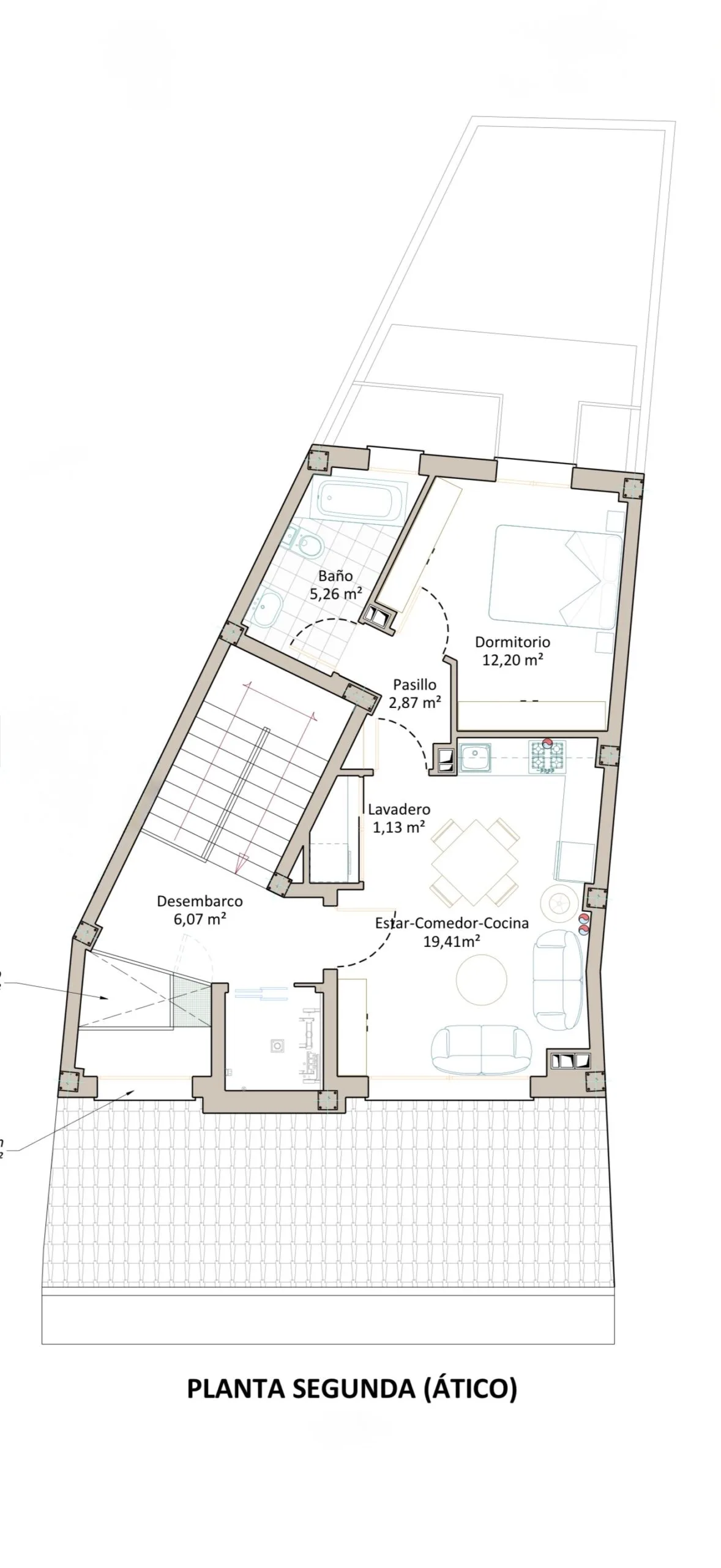Piso en venta Pinto plano planta segunda