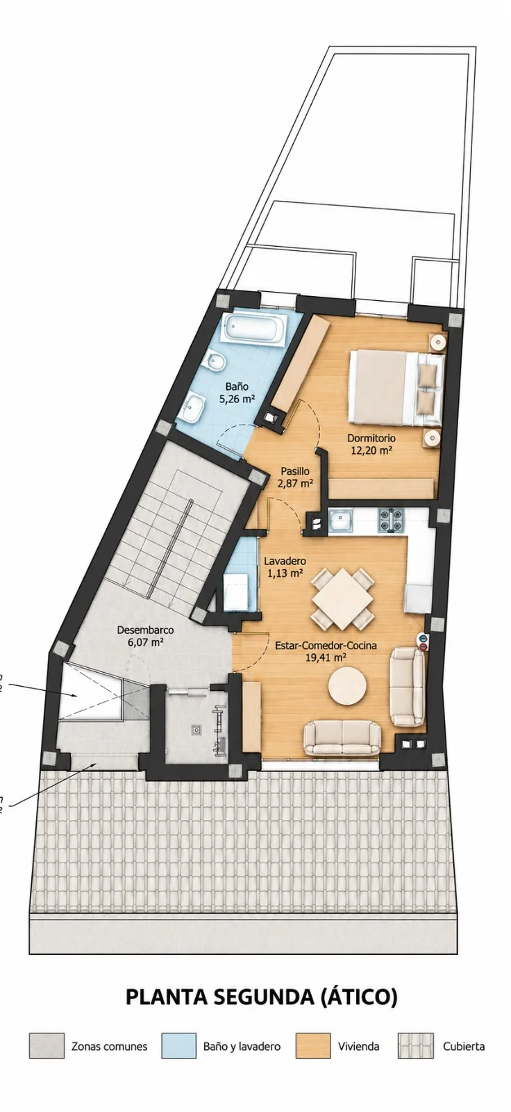Piso en venta Pinto plano planta segunda